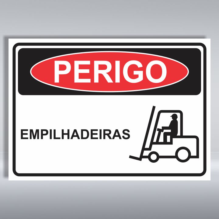 PLACA DE PERIGO | EMPILHADEIRAS